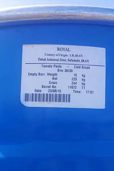 Royal First-Class Aseptic Tomato Paste