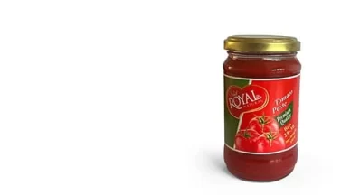 Royal Tomato Paste in Jar Packaging